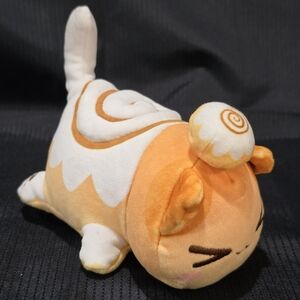 Orange and White Plush Toy for Small Pets
